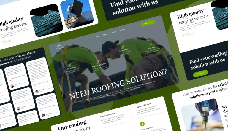 Sky roofing banner